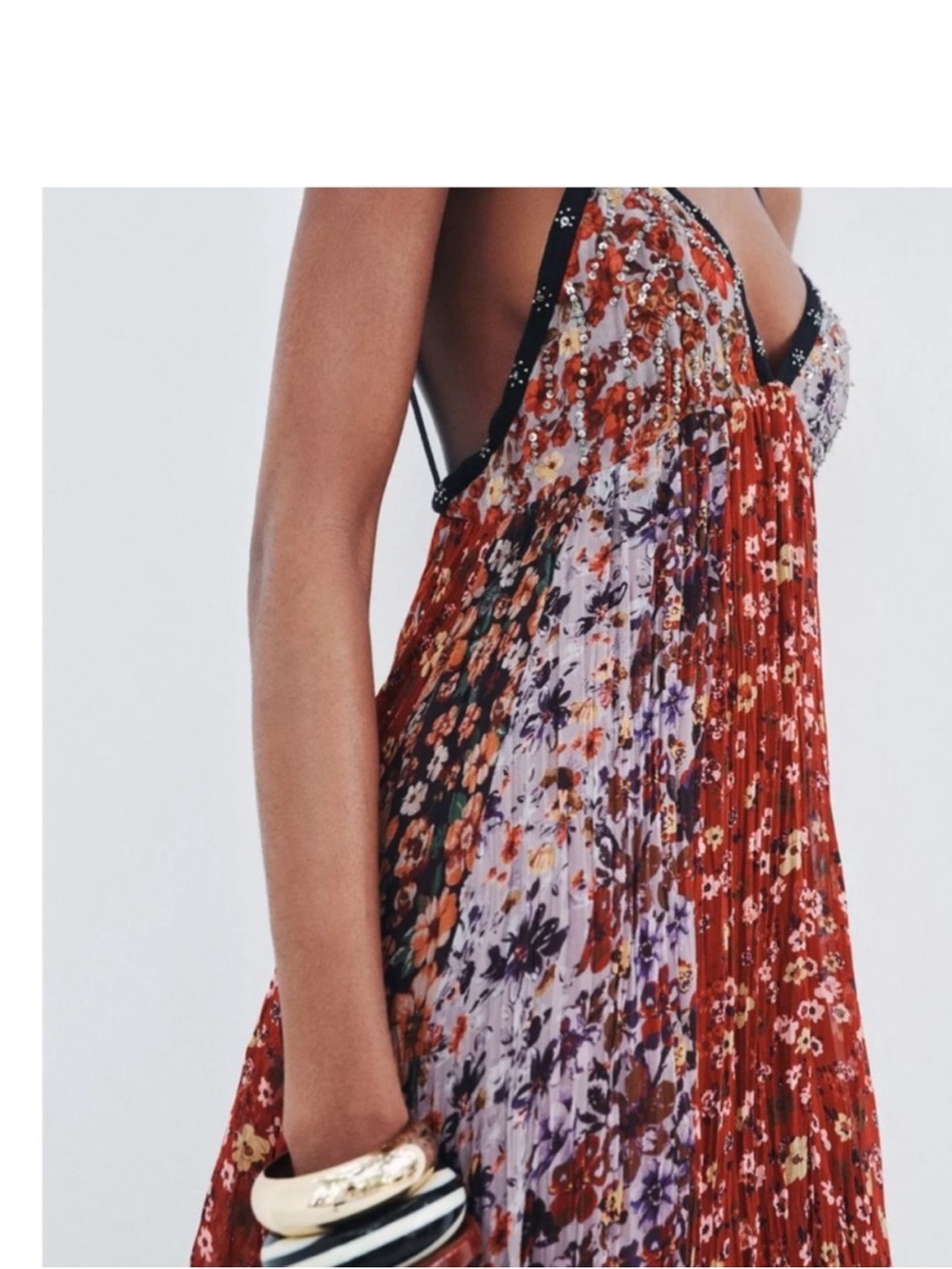 NWT ZARA “ZW COLLECTION FLORAL PRINT MAXI DRESS” - Picture 2 of 8